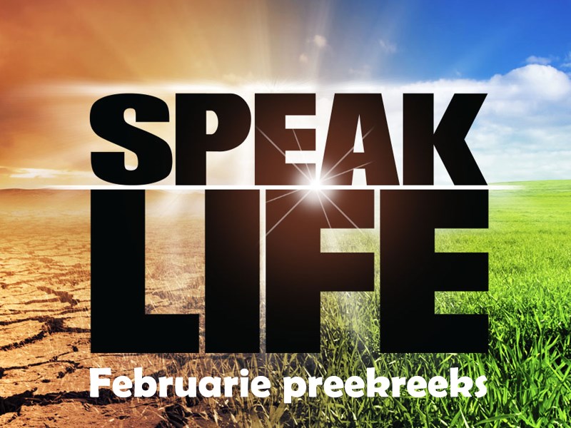 Speak Life - Week 4